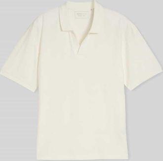 Tom Tailor Denim Regular Fit Poloshirt aus reiner Baumwolle in Weiss, Gr&ouml;&szlig;e XXL