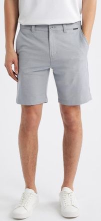 Travis Mathew Mens Adirondack Stretch Shorts in Heather Sleet at Nordstrom, Size 40