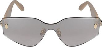 Bulgari Serpenti Mask Zonnebril - Dames - Zonnebrillen - Beige - ONE Size - Accessoires