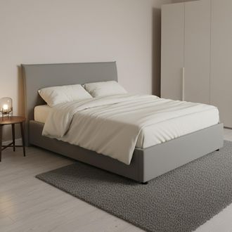 Dmora Dmora - Cama De Plaza Y Media Dacer, Cama Contenedor Con Revestimiento De Tela, 100% Made In Italy, Apertura Frontal, Adecuado Para Colch&oacute;n Cm 120x190