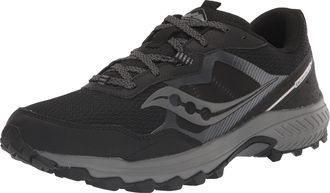 Saucony Mens Excursion Tr16 Trail Running Shoe, Black/Charcoal, 8.5 UK Wide