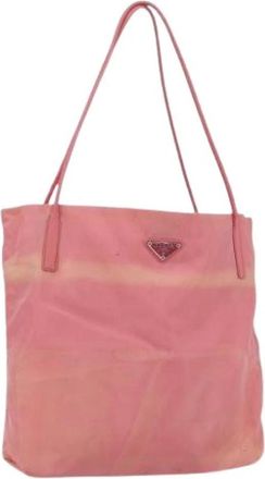 Prada Pre-owned Vintage Tote Bag - Dames - Vintage Shopper - Roze - ONE Size - Nylon - Vintage