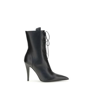 Alexander McQueen Leren Enkelboots met Veters
