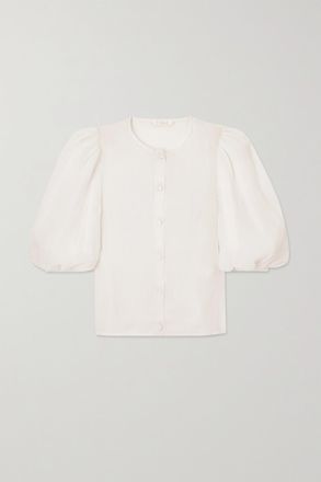Chlo&eacute; Blusa In Voile Di Cotone - Bianco