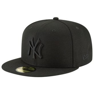 New Era Mens New York Yankees Yankees 59Fifty Cap - Black/Black Size 6 7/8