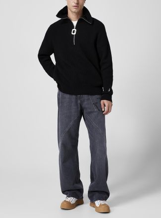 J.W.Anderson Mens Signature anchor twisted carpenter jean