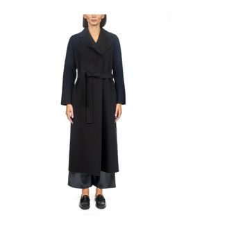 Max Mara Dames, Mantels, Zwart, Maat: L Zijde