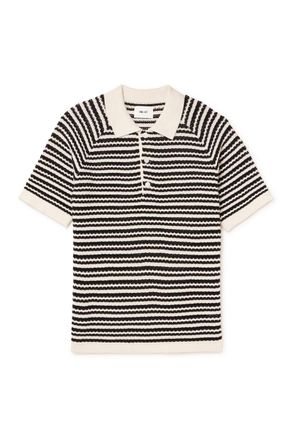Nn.07 Brett 6686 Striped Organic Cotton Polo Shirt