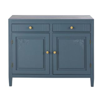 Maisons du monde Aparador azul con 2 puertas y 2 cajones 110 cm