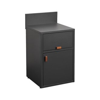 Sweeek M&oacute;dulo cocina exterior de acero 2 puertas, 60cm, negro