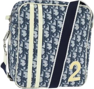 Dior Pre-owned Cross Body Bags, female, Blue, Size: ONE SIZE Pre-owned Plastic Shoulder Bag
