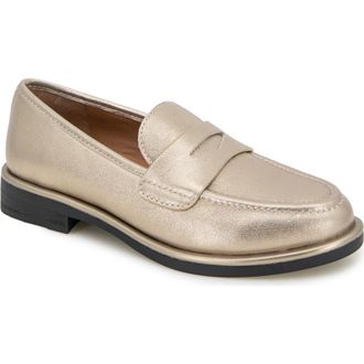 Gentle Souls Cybil Loafer in Gravel Leather at Nordstrom Rack, Size 10