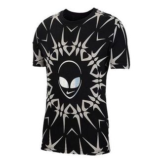 Nike Alien Printing Sports Round Neck Short Sleeve Black CT7051-010