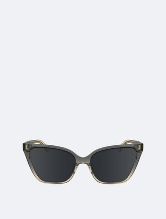 Calvin Klein Womens Cat Eye Sunglasses - Grey