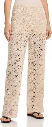 Frame Denim The Crochet Pants In Cream