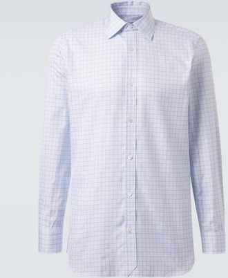 Dunhill Camisa de algod&oacute;n a cuadros