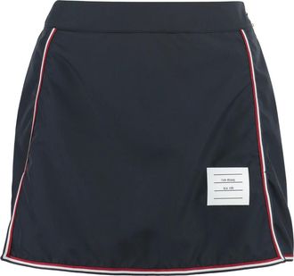 Thom Browne Technische mini-rok van stof - Dames - Korte rokken - Blauw - S - Polyester - Rokken