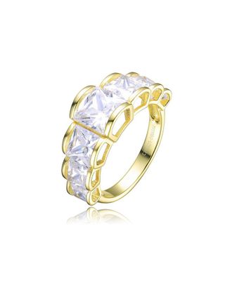 Genevive 14K Over Silver Ring