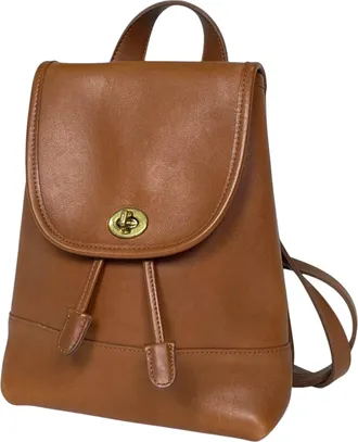 Coach Brown Leather Backpack (Pre-Owned)