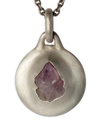 Parts Of Four sterling silver Disk amethyst necklace