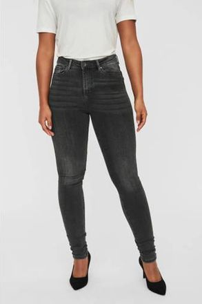 Vero Moda high waist skinny jeans VMSOPHIA dark grey denim