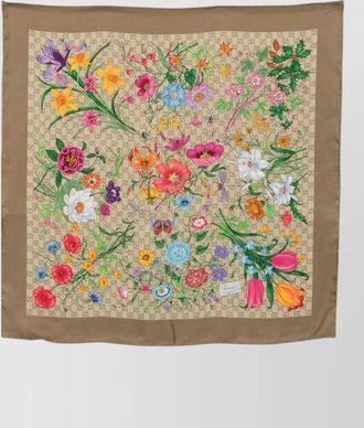 Gucci silk printed scarf