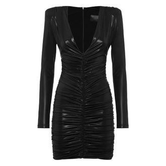 Philipp Plein Korte Jurk - Dames - Feestkleedjes - Zwart - XL - Kleedjes