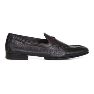 Doucal's Loafers, male, Brown, Size: 9 1/2 US Loafer with braided lacing