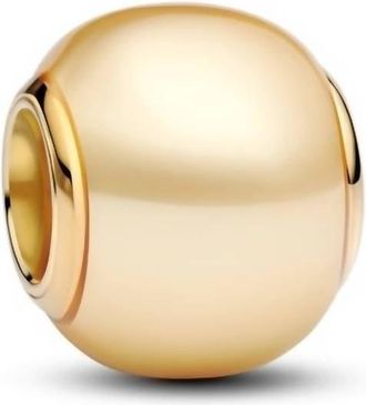 Pandora Womens Artificial Pearl Charm In Gold