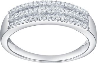 LuvMyJewelry Eiravelle 0.50 Cts Natural Diamond 14K Gold Ring