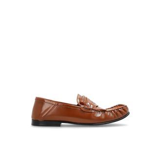 Marni Loafers, female, Brown, Size: 8 1/2 US Leather Loafers