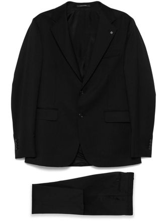 Tagliatore Neutrals Single-Breasted Wool Suit