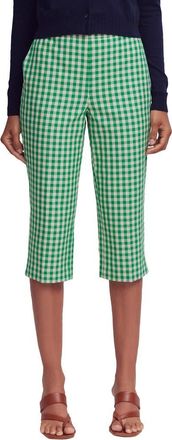 Boden Capri Pants in Rich Emerald Gingham at Nordstrom, Size 10