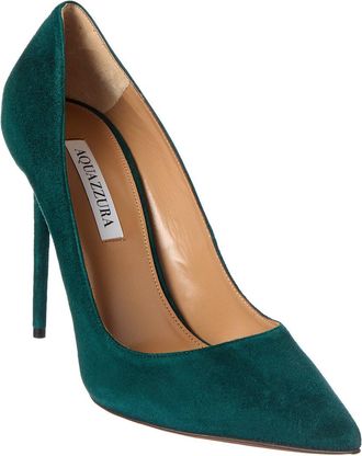 Aquazzura Purist Logo Suede Pump