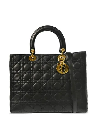 Dior 2001 Lady Dior two-way handbag - Black