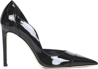 Jimmy Choo London Brigitte 100 Pump - Dames - Pumps - Zwart - 40 EU - Leer - Schoenen