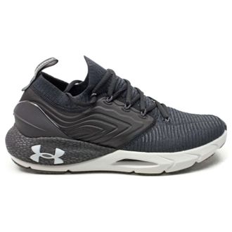 Under Armour HOVR Phantom 2 INKNT Synthetic Textile Mens Low Top Trainers - Black Grey - Size:UK 10.5