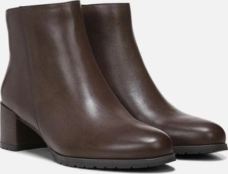 Naturalizer Bay Boots Womens US Chocolate Leather Waterproof Booties GAL628