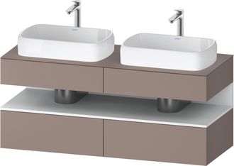 Duravit Qatego Meuble Sous-lavabo En Console, 2 Tiroirs, 2 - Duravit