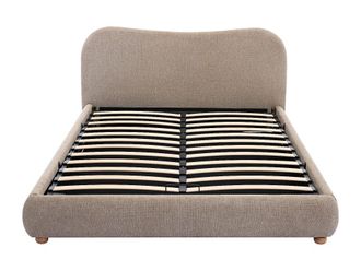 VENTE-UNIQUE.COM Cama con canap&eacute; abatible poli&eacute;ster topo 140 x 190 cm