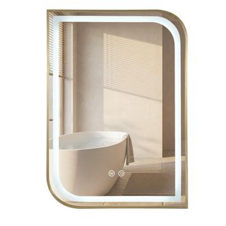 Rea Espejo Rea Zone 80x60 Led Gold