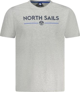 North Sails Bruine Katoenen Heren T-Shirt met Nautische Flair - Heren - T-shirts - Grijs - M - Katoen - Tops
