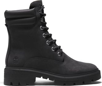 Timberland Womens Cortina Valley Mid-Lace Up Waterproof Boot in Black Leather - Size UK 6