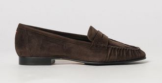 Aeyde Aldous Suede Penny Loafers with a Low Block Heel
