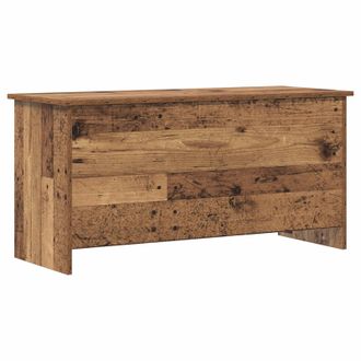 vidaXL Ba&uacute;l De Almacenamiento Madera Envejecida 100 X 40 X 50 Cm Vidaxl