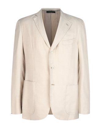 Brioni Single-Breasted Wool, Silk & Linen Blazer