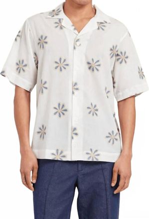 CH&Eacute; Studios Daisel Embroidered Shirt In White