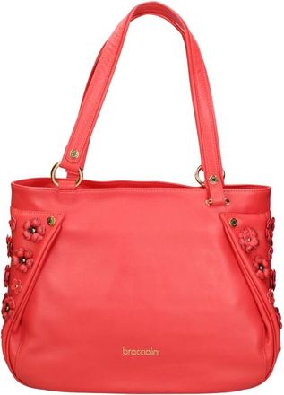Braccialini Amaranta Schoudertas - Dames - Schoudertassen - Rood - ONE Size - Leer - Tassen
