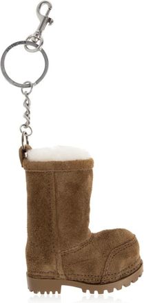 Balenciaga Mini Alaska Boot - Dames - Sleutelhangers & Tashangers - Bruin - ONE Size - Leer - Accessoires