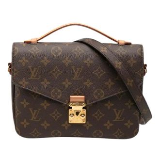 Louis Vuitton Pre-owned Pochette Metis - Dames - Pre-owned - Bruin - Maat: ONE Size Leer
